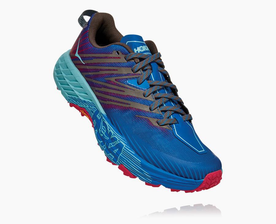 Hoka One One Trainers Womens Blue - Speedgoat 4 - 98672YHPA